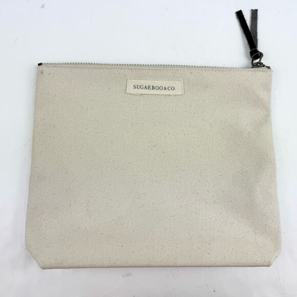 Sugarboo Apache Blessing Quote Inspirational Makeup Bag Beige Canvas Zip 9”x7” - Picture 2 of 3